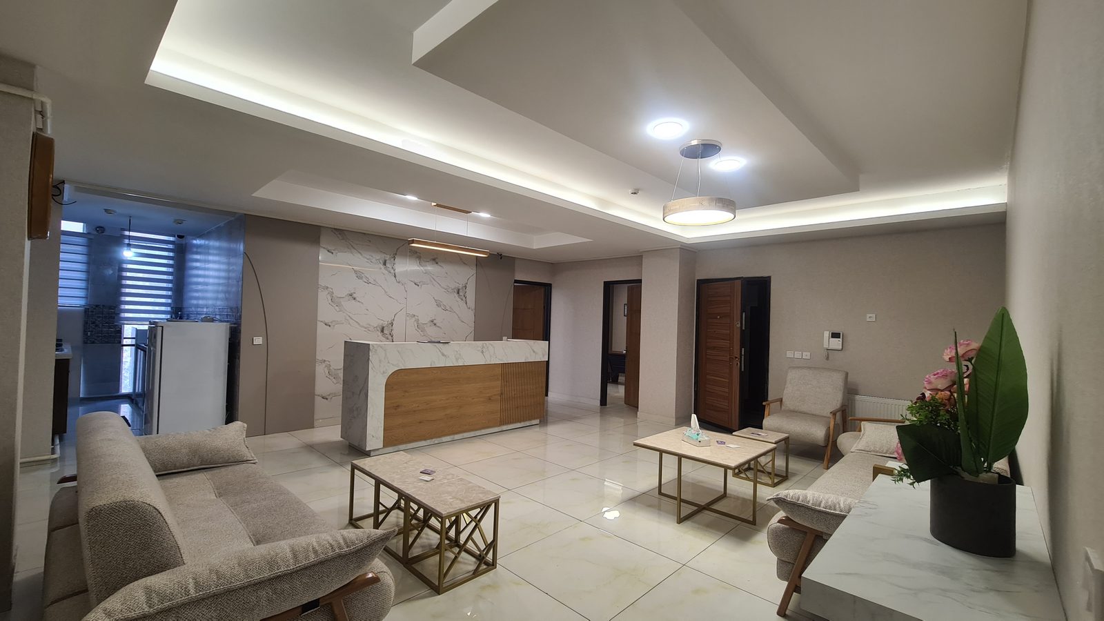 Clinic reception and waiting area